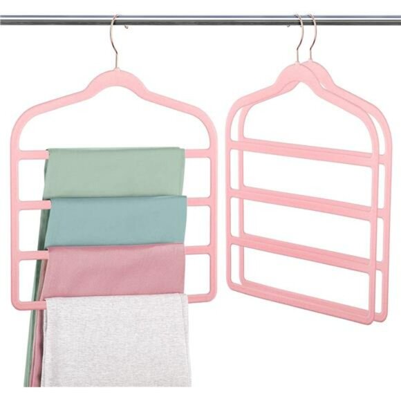 Velvet pants hanger non slip space saving closet organizer for jeans slacks shor - Picture 1 of 7